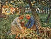 Emile Claus Orchard in Flanders France oil painting artist
